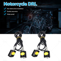 4PCS Universal 12V Mini Amber Motorcycle Indicator LED Turn Signal Light Blinker