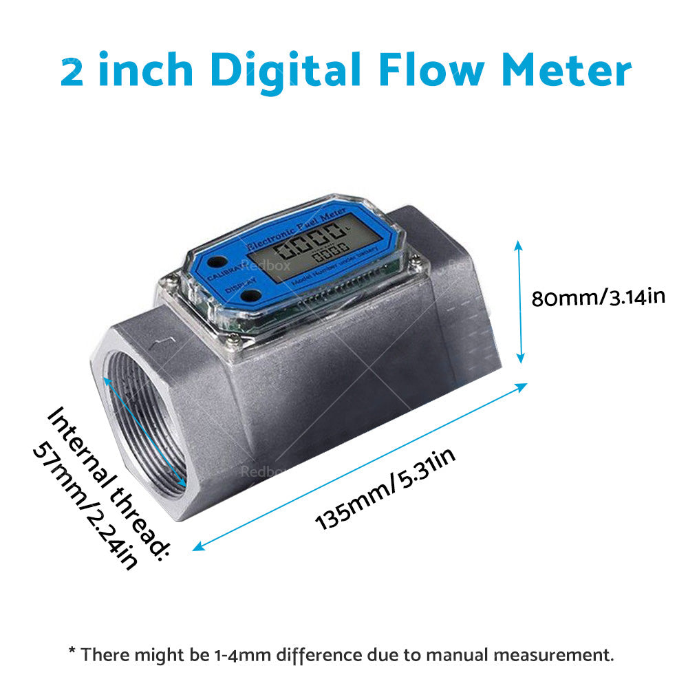 1/1.5/2 inch Turbine Digital Diesel Water Fuel Flow Meter Oval Gear Flow Gauge