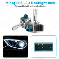 {{ Pair of D3S LED Headlight Bulbs Conversion Kit Replace HID Xenon Lamps 90W 2pcs }} - Buy Car Parts Online at {{ Kaka Auto Parts }}.