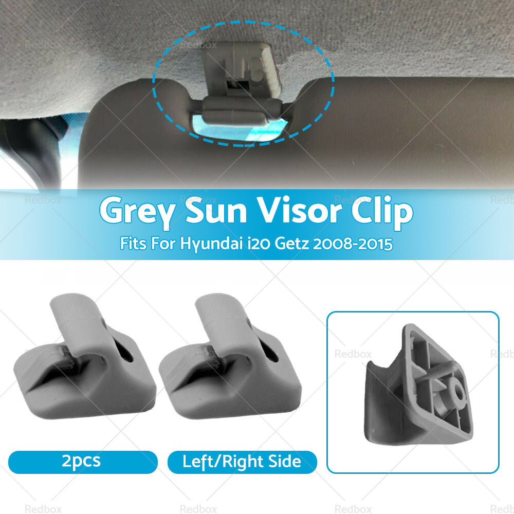 2x Sun Visor Clip Left  or Right Side For Hyundai i20 Getz 2008-2015 Visor Clip