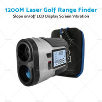 1200M Laser Golf Range Finder Slope on or off LCD Display Screen Vibration