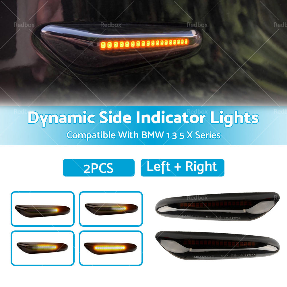 Dynamic Side Indicator Marker Lights Turn Signal Suitable For BMW 1 3 5 X Series