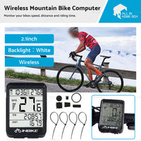 Wireless Mountain Bike Computer Bicycle Speedometer Cycle Odometer Waterproof