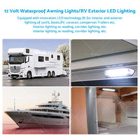 256mm 12V 9 LED Awning Light Touch Switch Strip Bar Caravan Camper Boat Marine