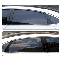 8x Black Pillar Post Cover Trims Suitable For Honda Civic Sedan 2012-2015