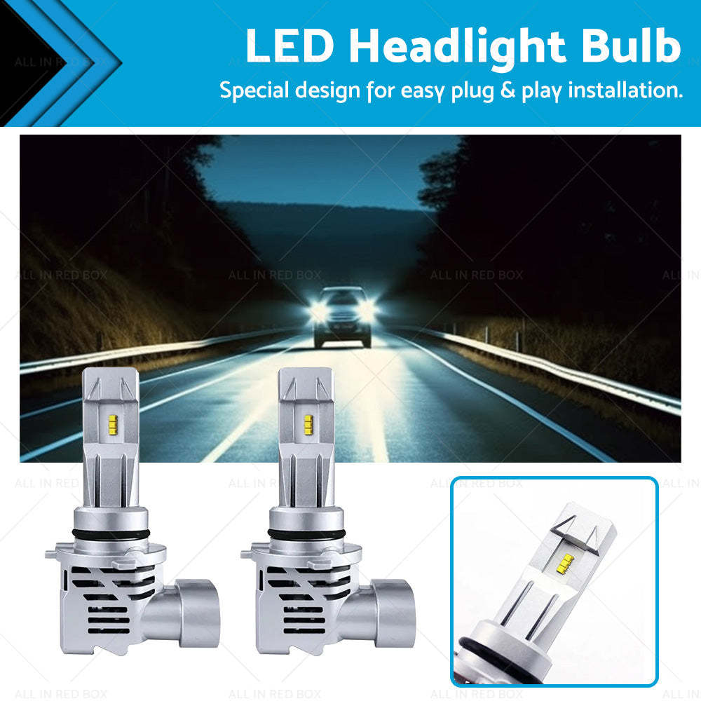 9006 HB4 9012 HIR2 LED Headlight Kit Bulbs 6000K White Fog Light Globe Lamp