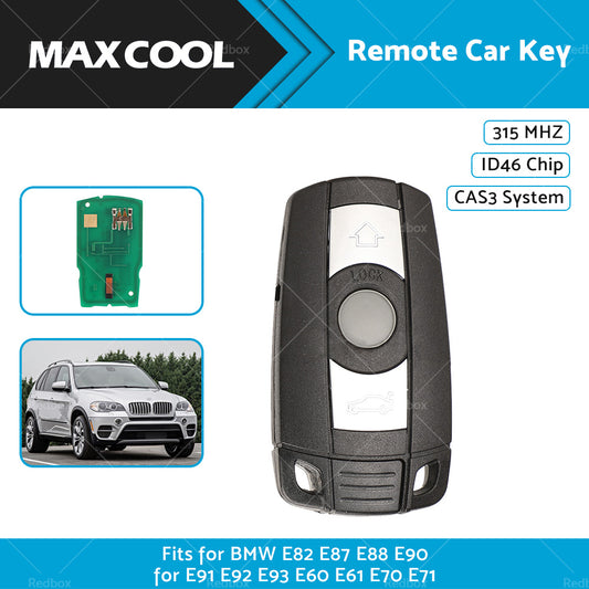 Remote Control Car Key Fob For BMW 1 or 3 or 5 X5 X6 Series Replacement Smart 315Mhz