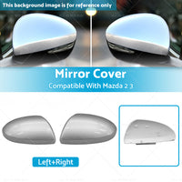 RightLeft Side Mirror Cover Cap Housing Silver Suitable For MAZDA 2 3 BL 09-13