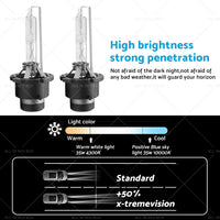 D2S D2C 10000K H or D HID Xenon Headlight Bulbs Suitable For Honda Subaru Mazda