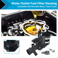 Water Outlet Fuel Filter Housing Suitable For Mercedes-Benz E C Class 6512006000