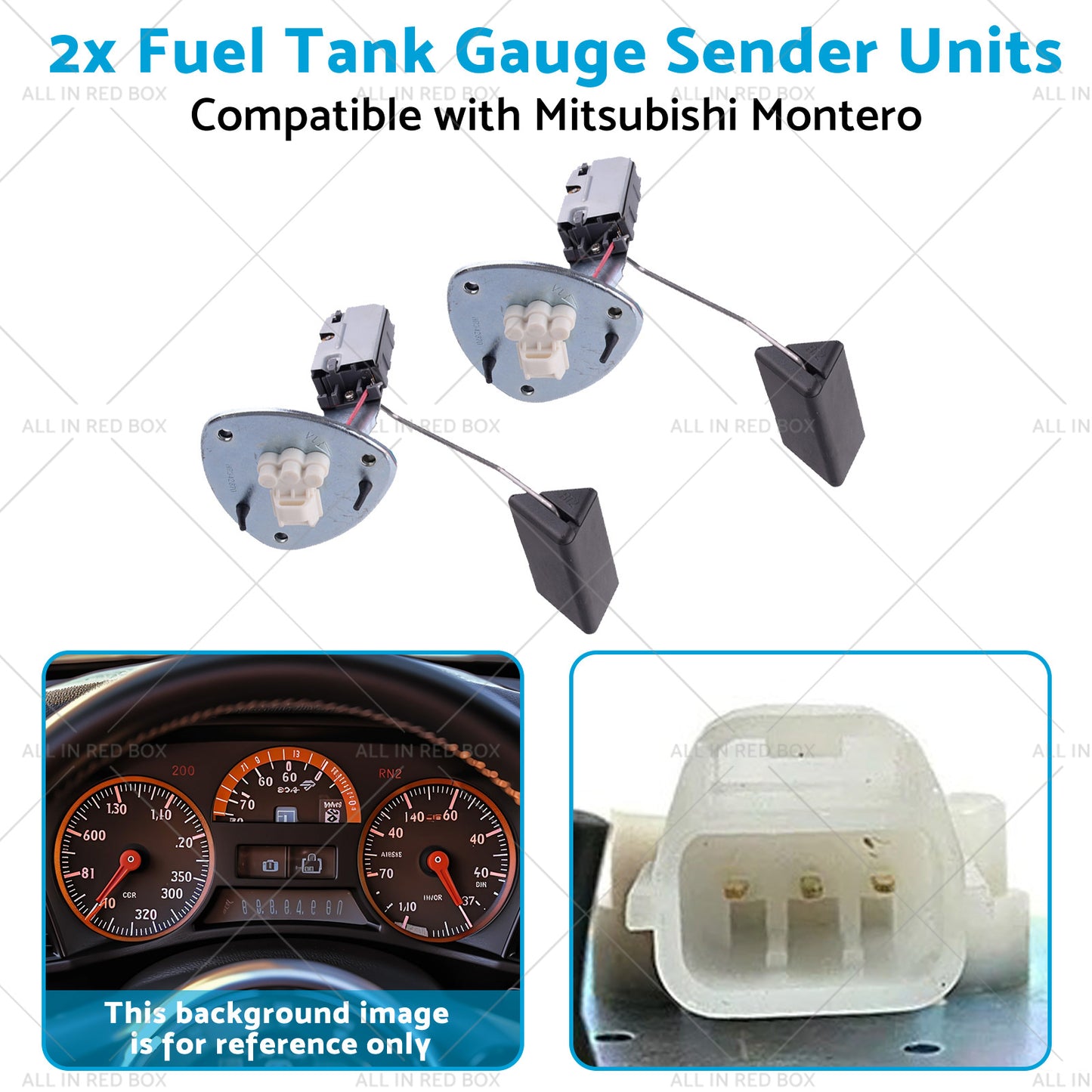 2x Fuel Tank Gauge Sender Units Suitable for Mitsubishi Montero Pajero V75 00-15