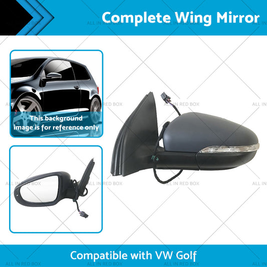 NEW LH Door Mirror Suitable for VW Golf MK6 2009-2012 Left Passenger Side