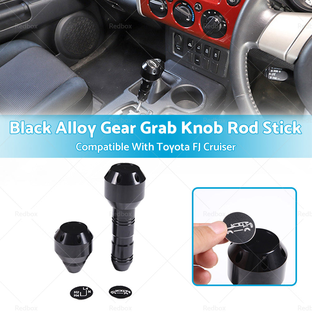 Black Alloy Gear Grab Knob Rod Stick Suitable For Toyota FJ Cruiser 2007-2021