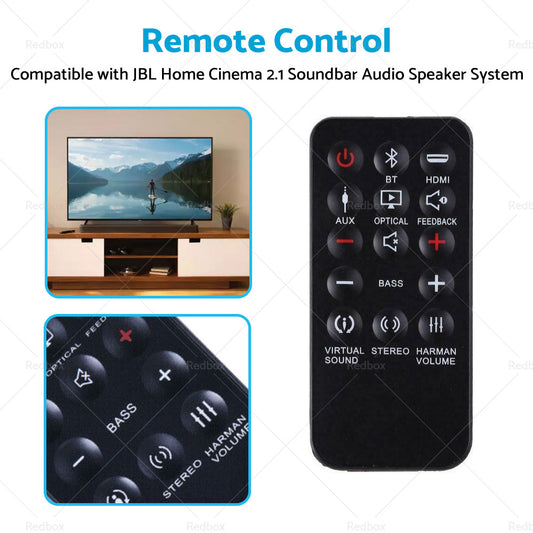 Remote Control Suitable For JBL Home Cinema SB250 SB350 2. 1 AUDIO SPEAKER SYSTEM