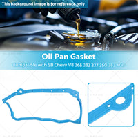 Oil Pan Gasket Blue Pre Early Suitable for SB Chevy V8 327 350 265 283 383 400