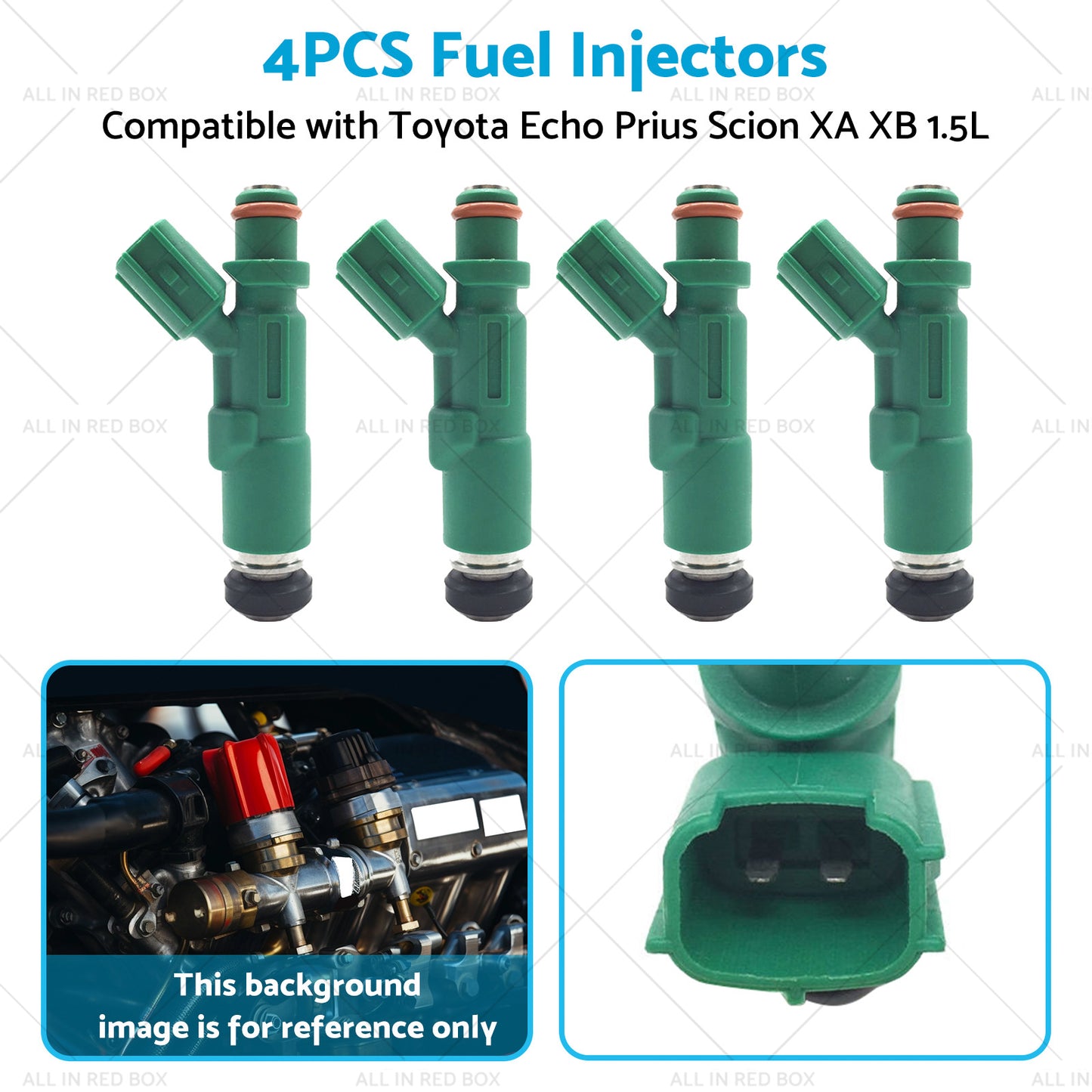 4PCS Fuel Injectors Suitable for Scion XA XB 1. 5L Toyota Echo Prius 1. 5L 00-09