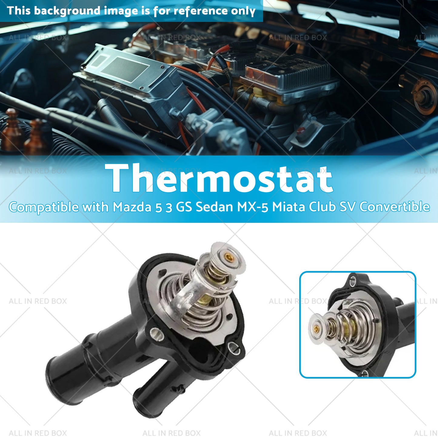 Thermostat Suitable for Mazda 5 3 GS Sedan MX-5 Miata Club SV Convertible 07-09