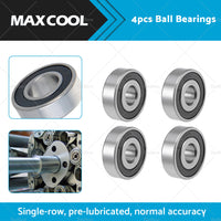 6202-16-2RS 4pcs Ball Bearings Z2 16x35x11mm Double Sealed Chrome Steel