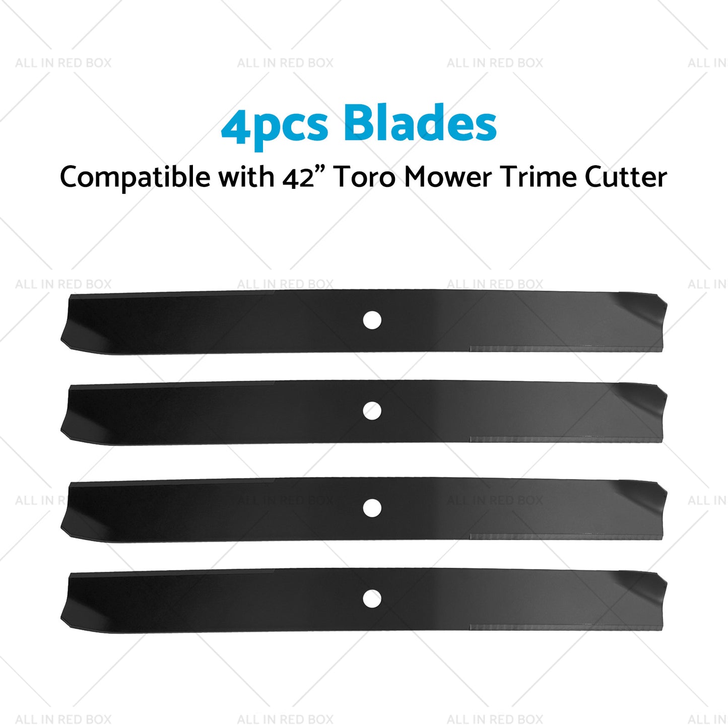 4x Blade Suitable for 42inch Toro Mower Trime Cutter Z420 106-2247-03 106-2247