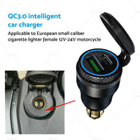 Dual USB Charger Hella DIN Type C Plug Socket Suitable For BMW Ducati Motorcycle