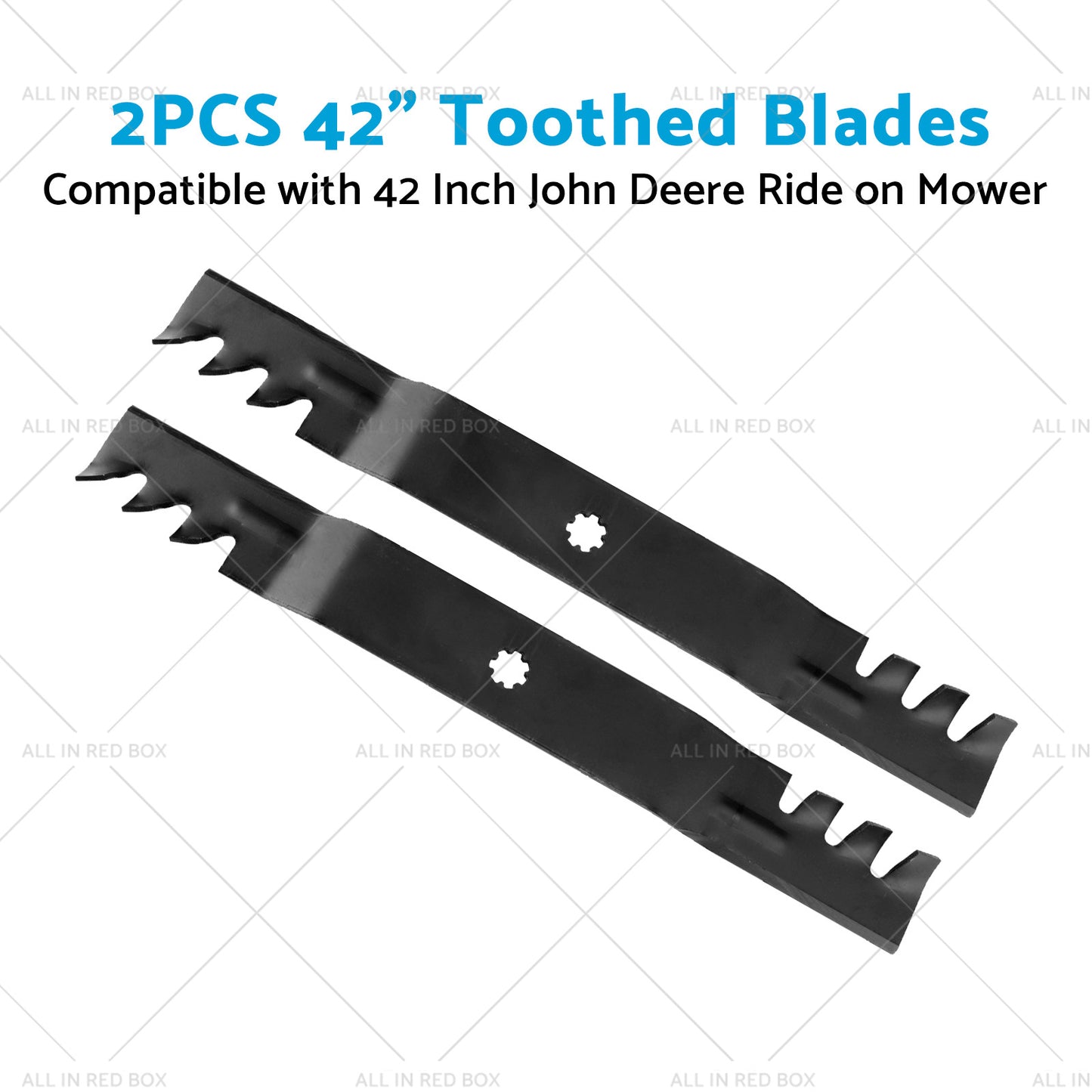 2PCS 42 inch  Toothed Blades Suitable for John Deere M154061 M154062 GX22151