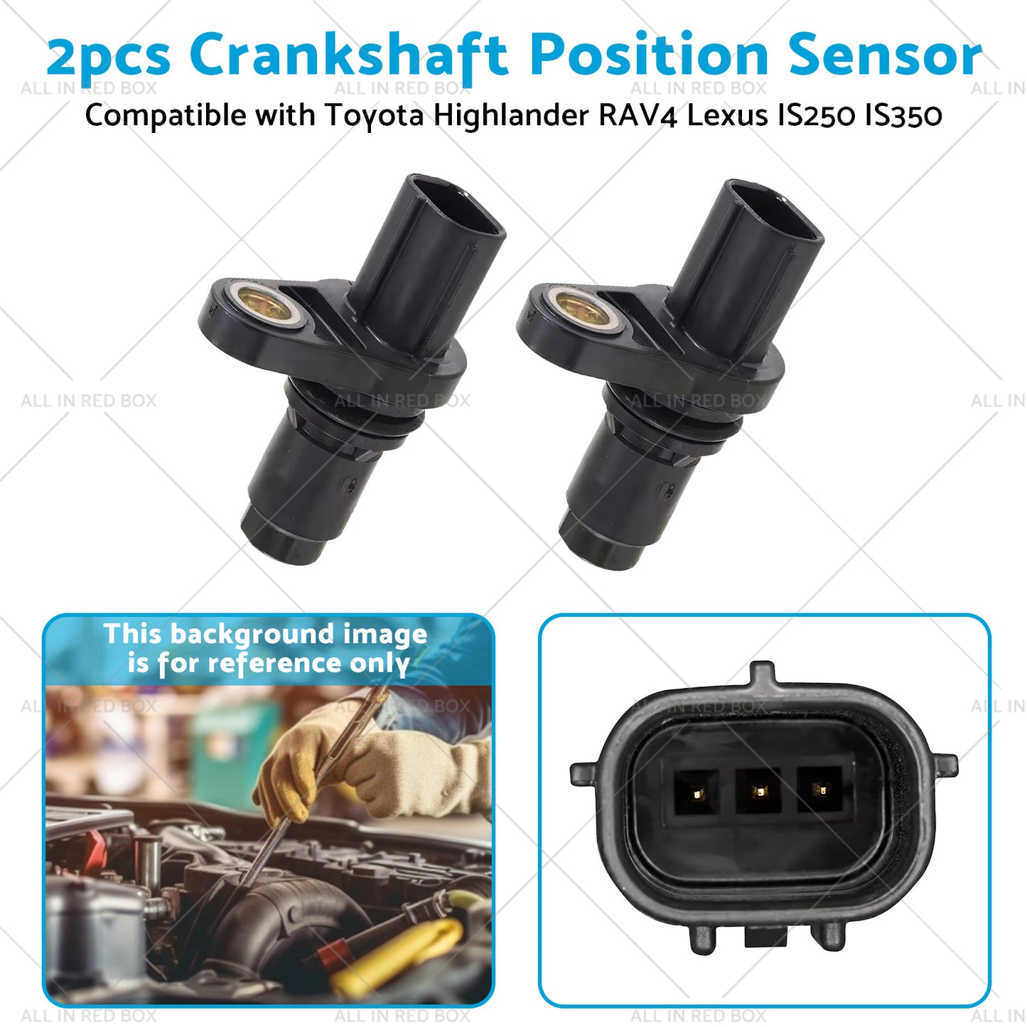 2x Camshaft Position Sensor 90919-05060 Suitable for Toyota 4Runner IS250 IS350