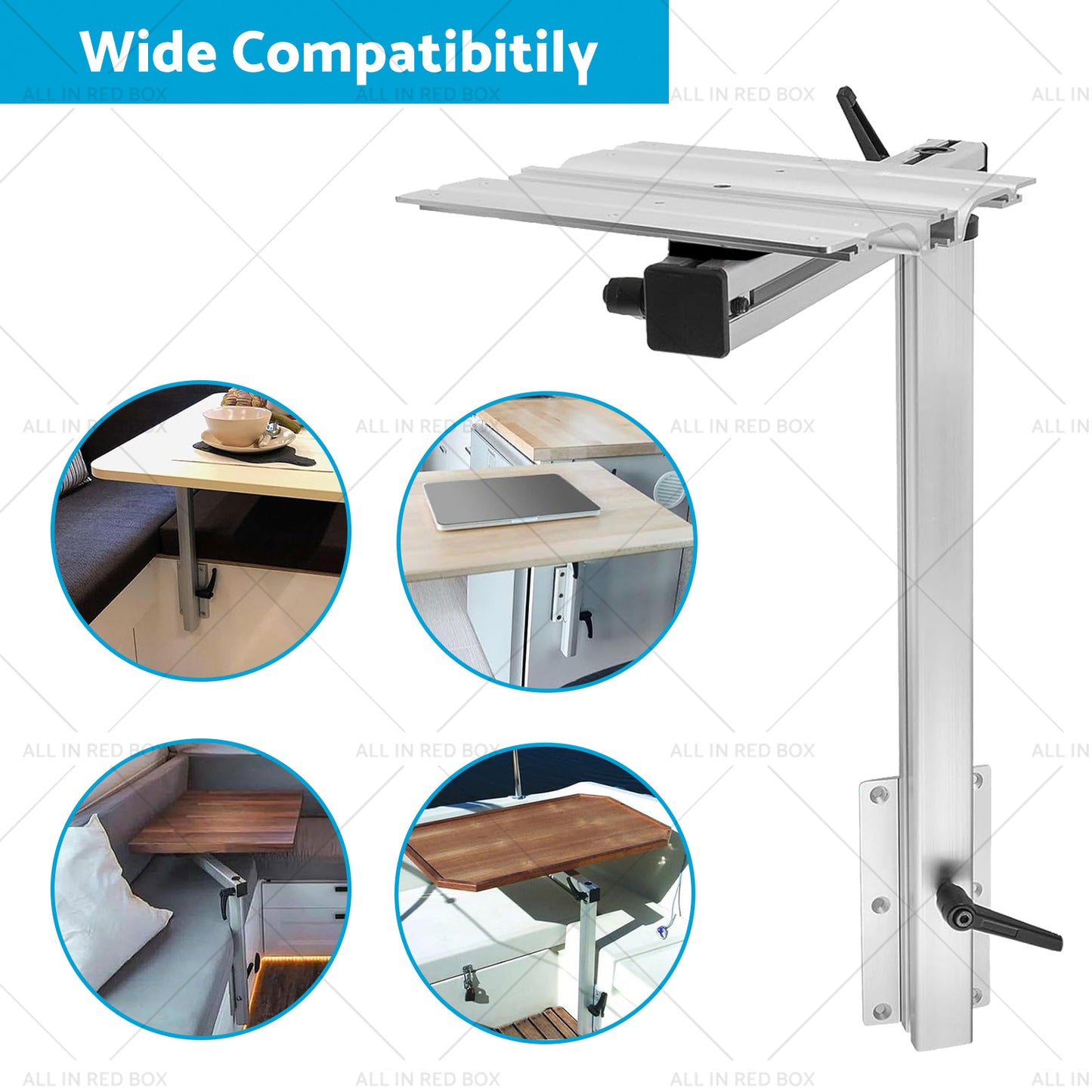 Adjustable Rv Table Leg Swivel Foldable For MarineAluminum Alloy AU