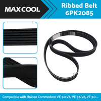 Ribbed Belt 6PK2085 fits Holden Commodore VE 3. 0 V6, VE 3. 6 V6, VF 3. 0