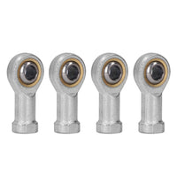 10x Zinc 6mm Female Spherical Plain Rose Joint Bearings Suitable For Left-Hand Threaded Applications