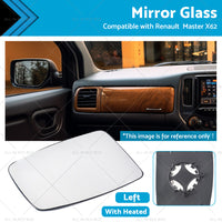 Left Mirror Glass Suitable for Renault Master X62 2010-2019 Heated Convex Base