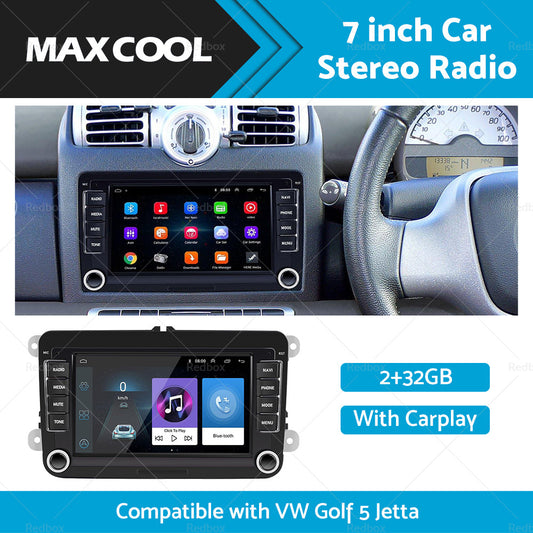 32GB 7inch Android 11 Car GPS WiFi Apple CarPlay Stereo Radio Suitable For VW Golf