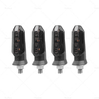 4 x Motorcycle Indicators Bike LED Turn Signal Light Blinkers Amber Universal AU