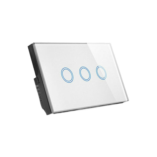 {{ 1Piece 1/2/3 Gang Touch Wall Light Switch LED 1 Way Touch Glass Switch }} - Buy Car Parts Online at {{ Kaka Auto Parts }}.