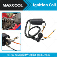 Ignition Coil Fit For Kawasaki BAYOU 300 KLF 300 KLF300C 1986-2004 ATV Quad Bike