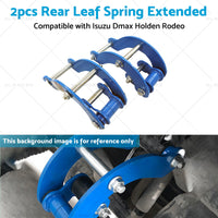 2x Rear Leaf Spring Extended 2 inch  Height Shackles Suitable For Isuzu Holden Rodeo