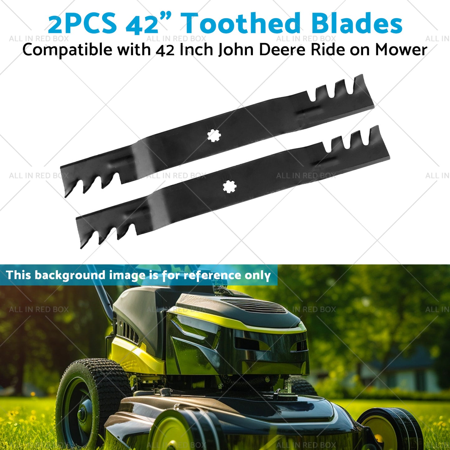 2PCS 42 inch  Toothed Blades Suitable for John Deere M154061 M154062 GX22151