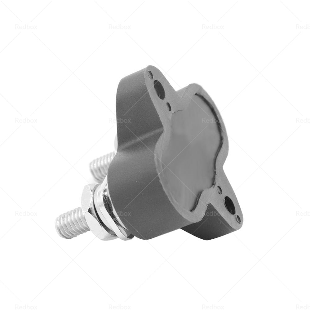 Bus Bar Terminal Block Heavy Duty Dual M6 Power Distribution Stud Black