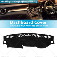 Suitable for Mercedes C-Class W204 6 or 2011-6 or 2014 by Shevron Dashboard Dash Mat