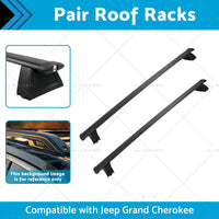 2x Cross Bar Roof Rack Suitable for Jeep Grand Cherokee 11-21 with 2 keys