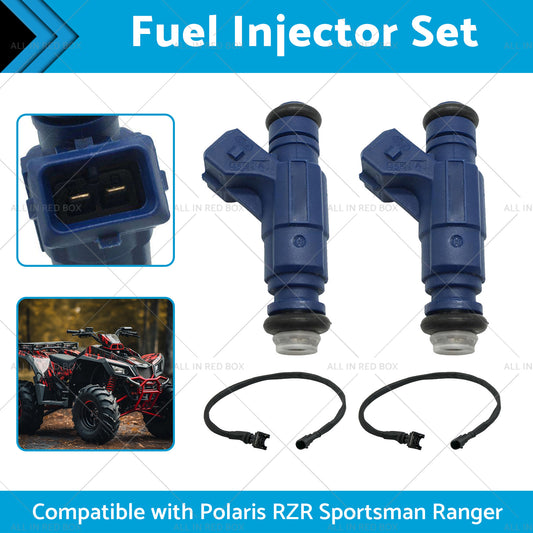 2 Fuel Injectors Set Suitable For Polaris Ranger EFI 700 800 RZR Sportsman 05-14