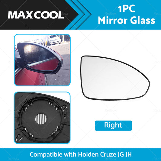 Right Driver Side Mirror Glass w  Base Suitable for Holden Cruze JG JH 2009-2016