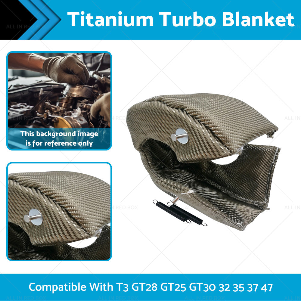 Titanium T3 TURBO BLANKET Heat Shield Beanie Cover GT28 GT25 GT30 32 35 37 47