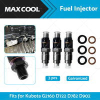 3PCS D722 D782 D902 Fuel Injectors For Kubota BX1860 BX1880 BX2360 16871-53000