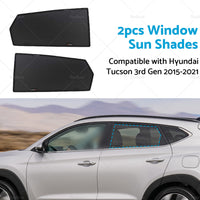 2PCS Rear Car Window Sun Shades Suitable For Hyundai Tucson 3rd Gen 2015-2021