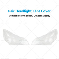 2x Headlight Lens Cover Replacement Suitable for Subaru Outback Liberty 10-14