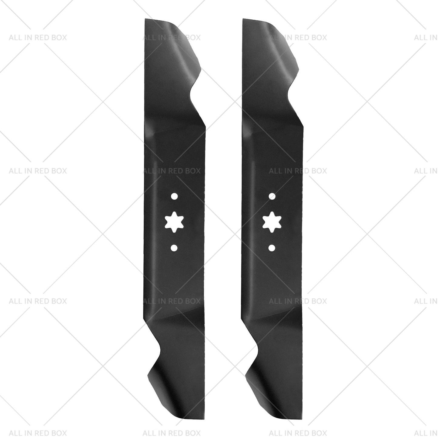 2x Blades Suitable for 38inch MTD Ride on Mowers 6 Point Centre Hole 742-0654