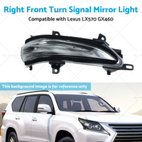 Right Front Turn Signal Mirror Light Suitable for Lexus 13-20 GX460 LX570