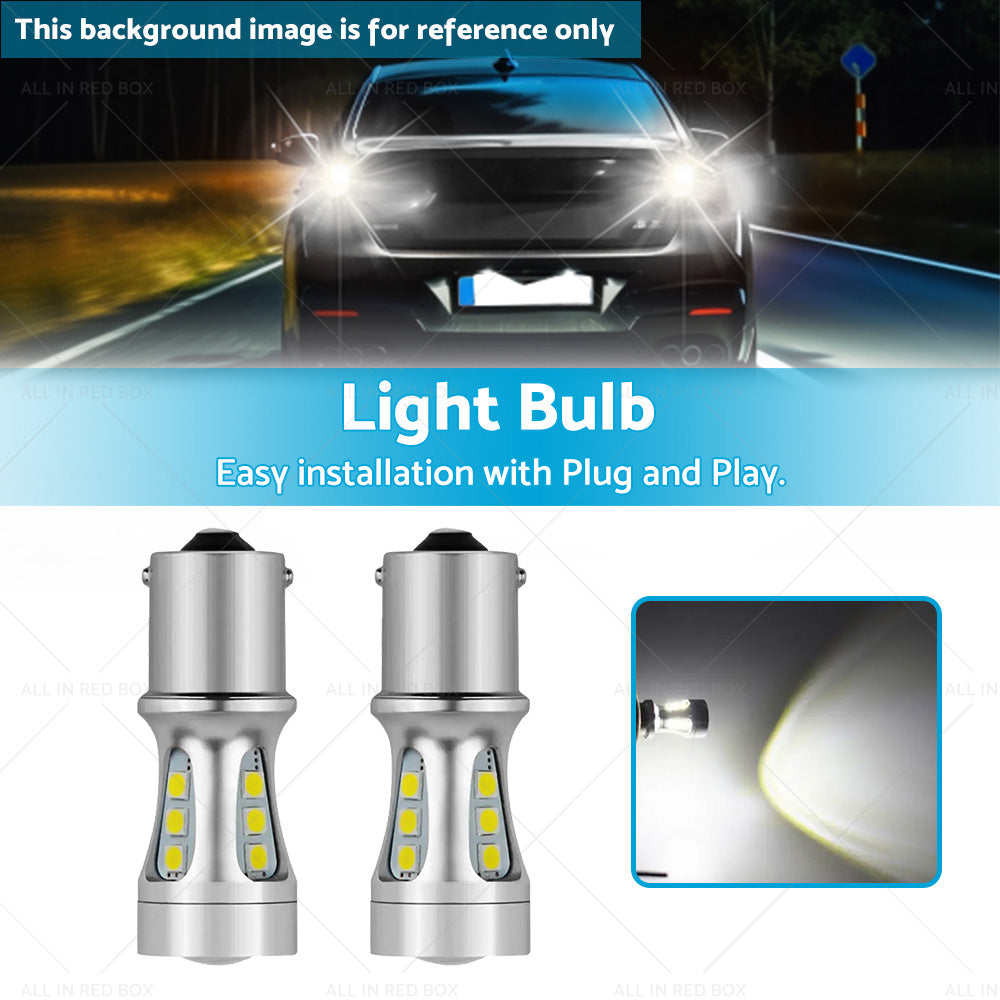 2x LED Reverse Tail Light Bulbs Globe Suitable For Toyota Landcruiser 80 Series