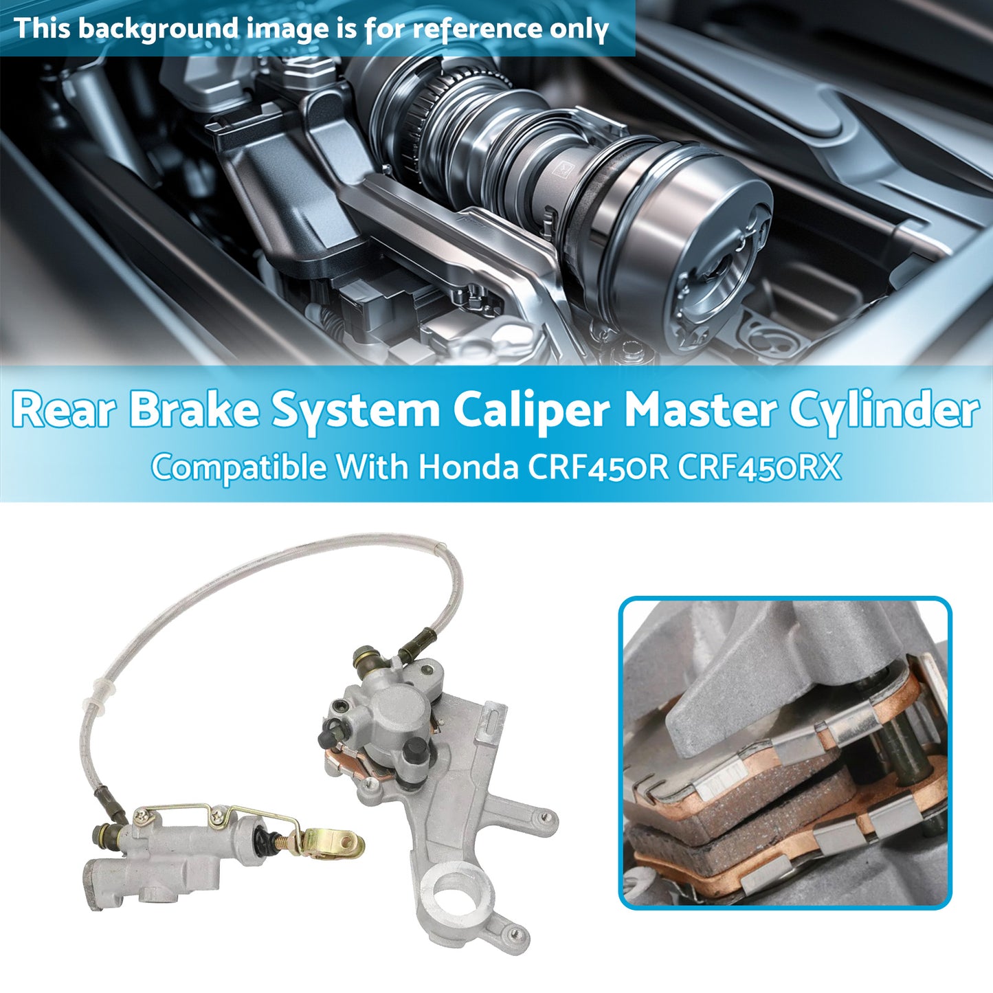 {{ Rear Brake System Caliper Master Cylinder Suitable For Honda CRF450R CRF450RX }} - Buy Car Parts Online at {{ Kaka Auto Parts }}.