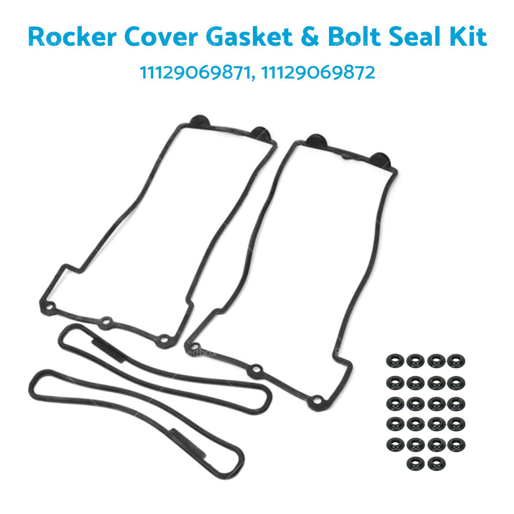 Rocker Cover Gasket  and  Bolt Seal Kit Fit For BMW M60 M62 V8 E34 E39 E32 E38